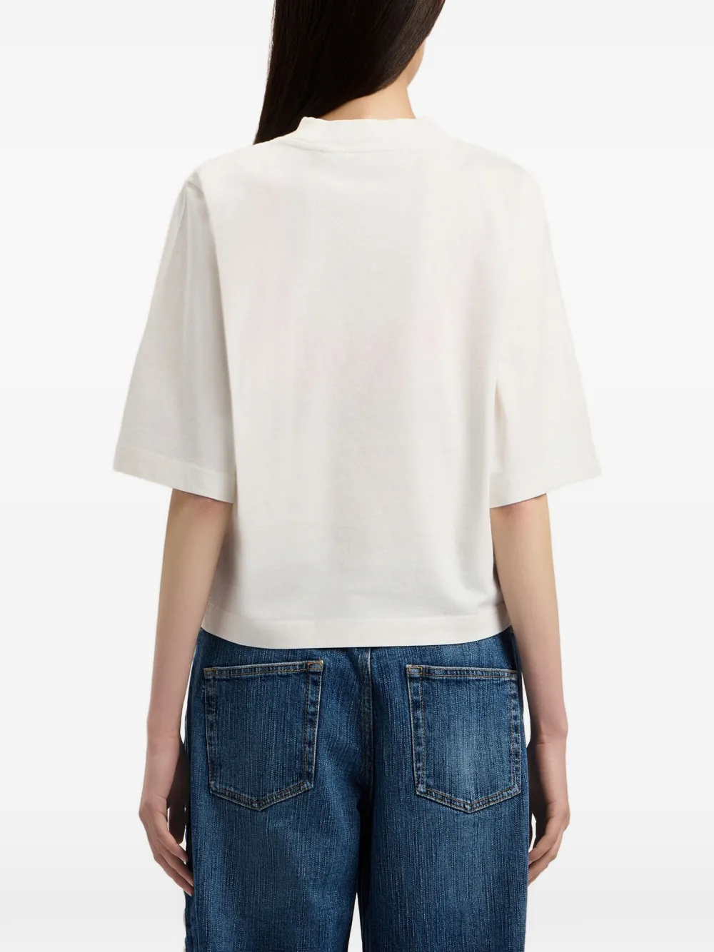 Palm Angels T-shirt met logoprint Wit