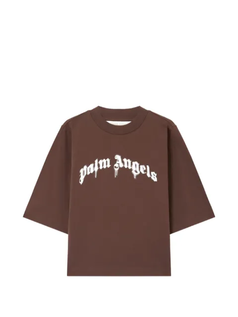 Palm Angels curved logo boxy T-shirt