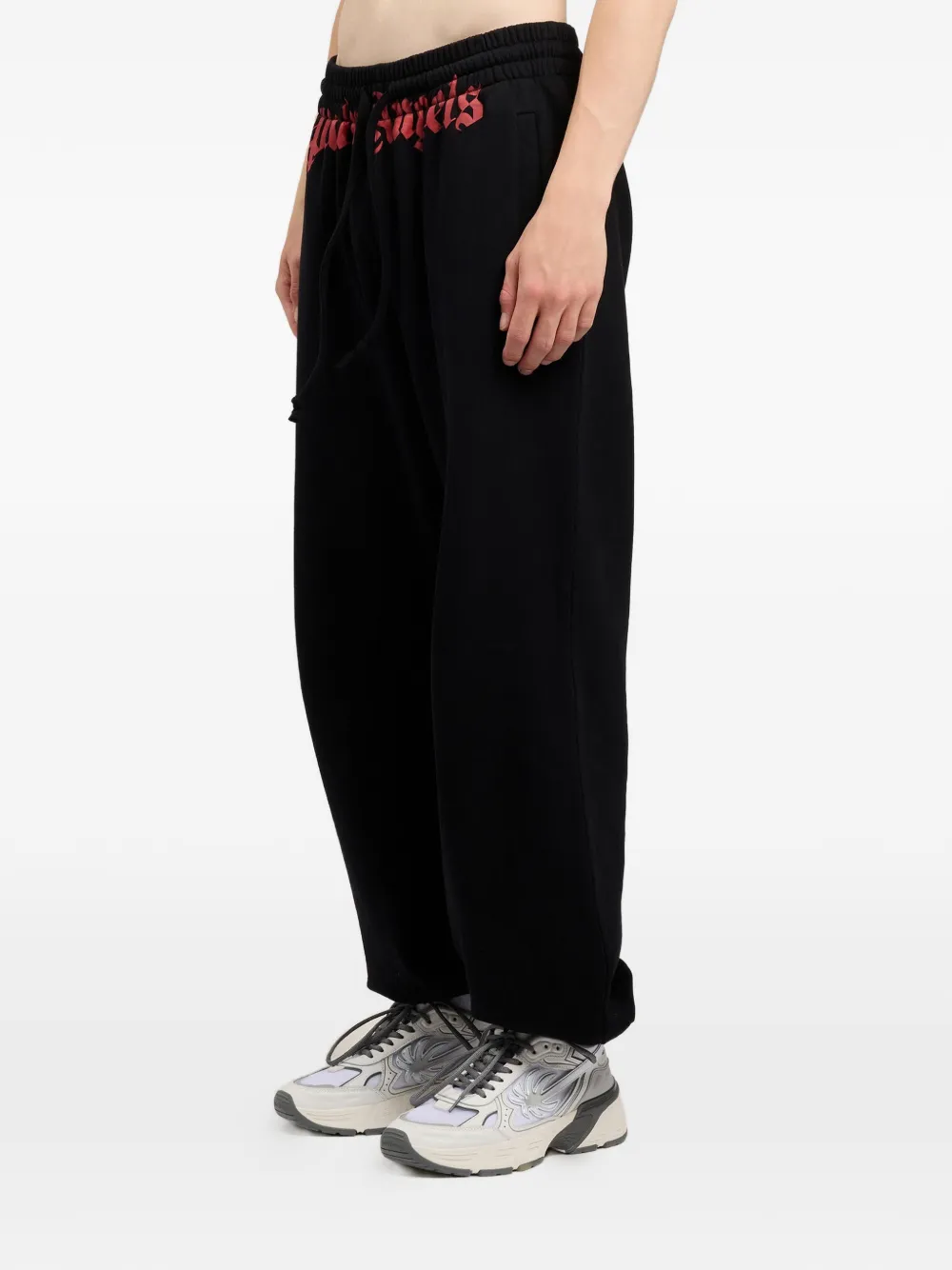 Palm Angels Waist trainingsbroek met logo Zwart