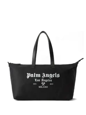 Palm Angels Bolsa Tote Com Estampa De Logo | Preto | FARFETCH BR