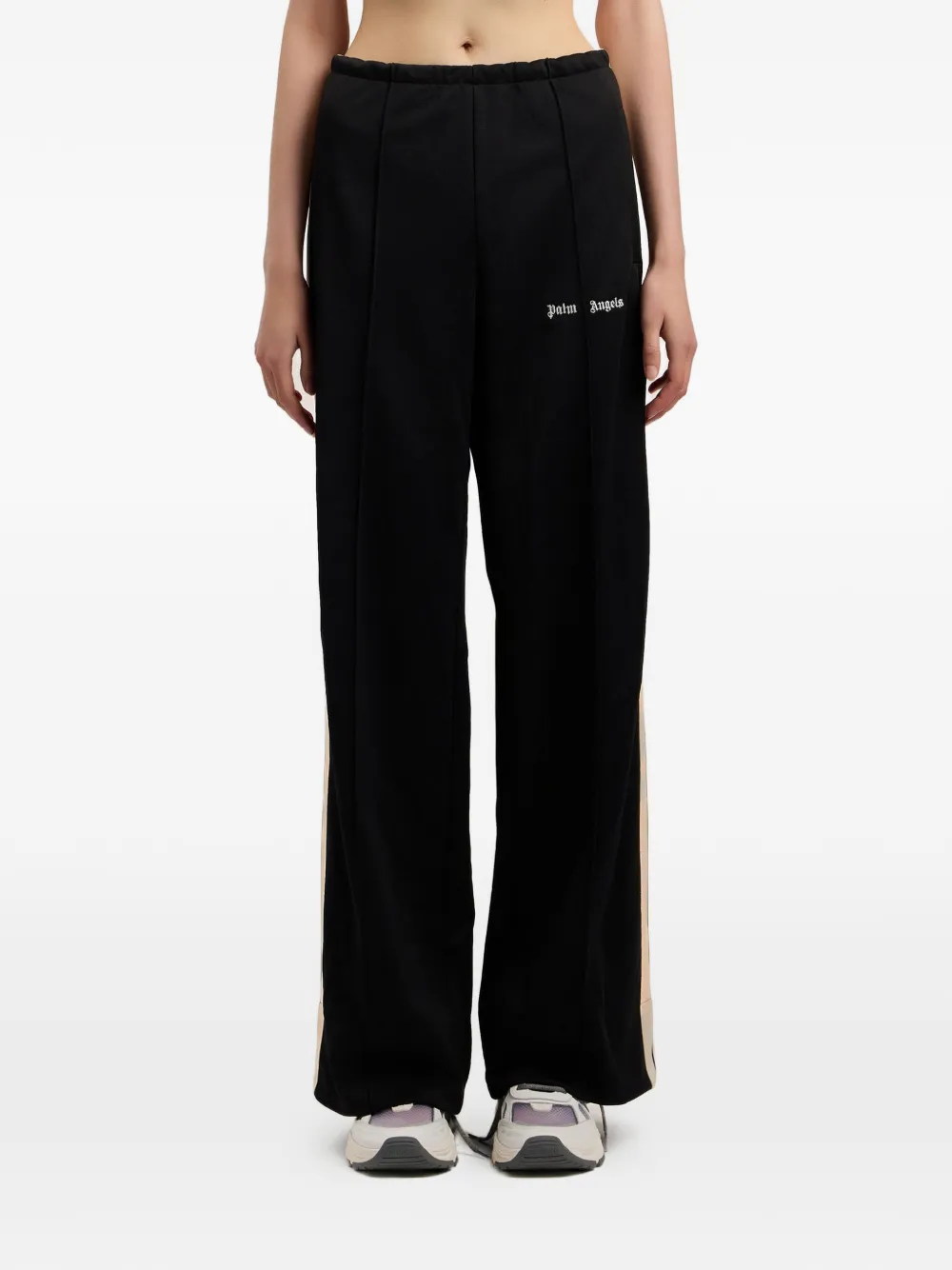  Palm Angels Pantalon De Jogging à Détail De Logo - Noir 
