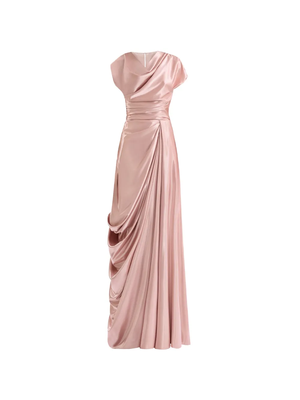 Gemy Maalouf Abito con scollo drappeggiato - Rosa