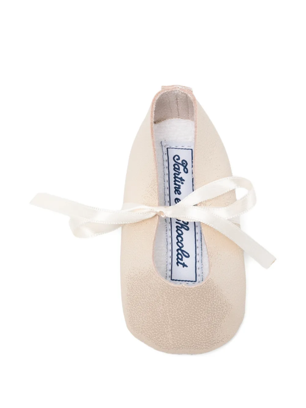 Tartine Et Chocolat ribbon-detail ballet flats Beige