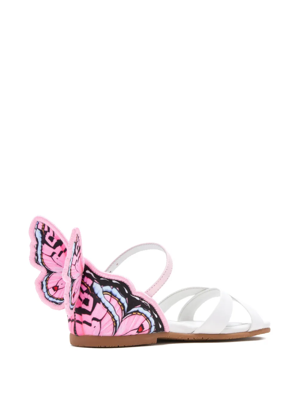 Sophia Webster Mini Chiara butterfly graphic sandals Roze
