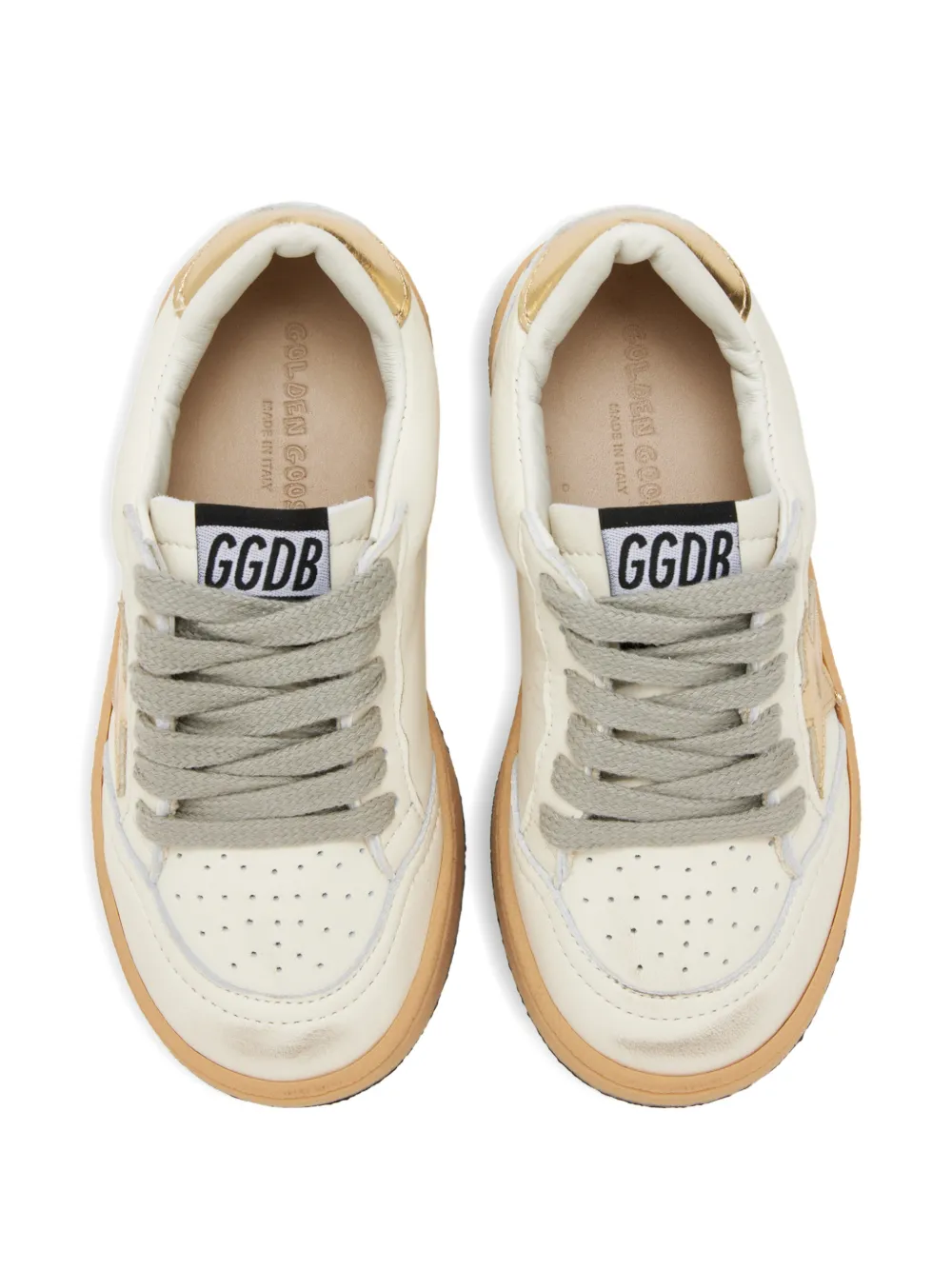Golden Goose Kids Ball Star sneakers Beige