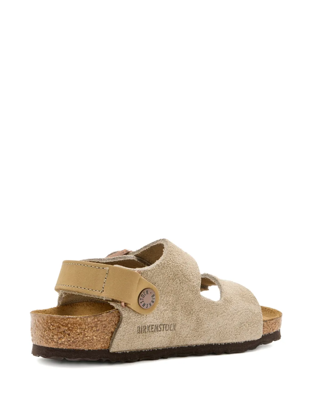 Birkenstock Kids Milano sandalen met gesp Beige