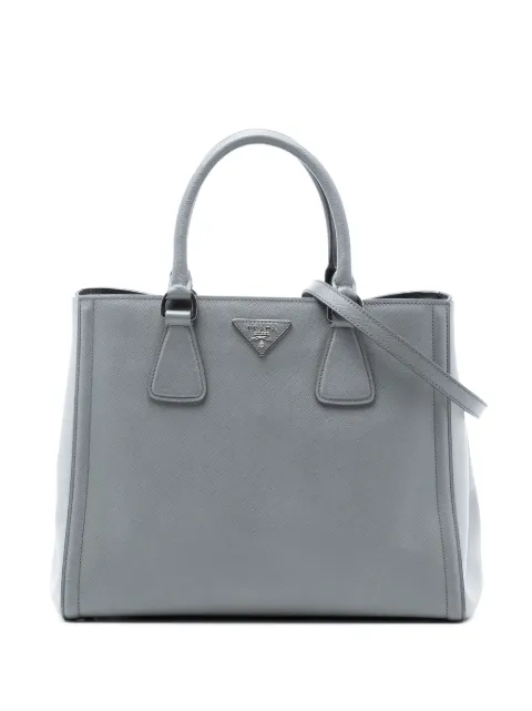 Prada Pre-Owned 2015-2026 Medium Bicolor Saffiano Lux Galleria satchel