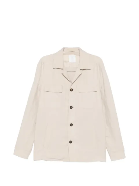 Eleventy buttoned chest-pocket overshirt