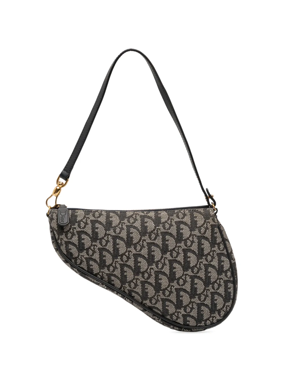 Christian Dior Pre-Owned 2011 Mini Diorissimo Canvas Saddle Pochette shoulder bag - Blu