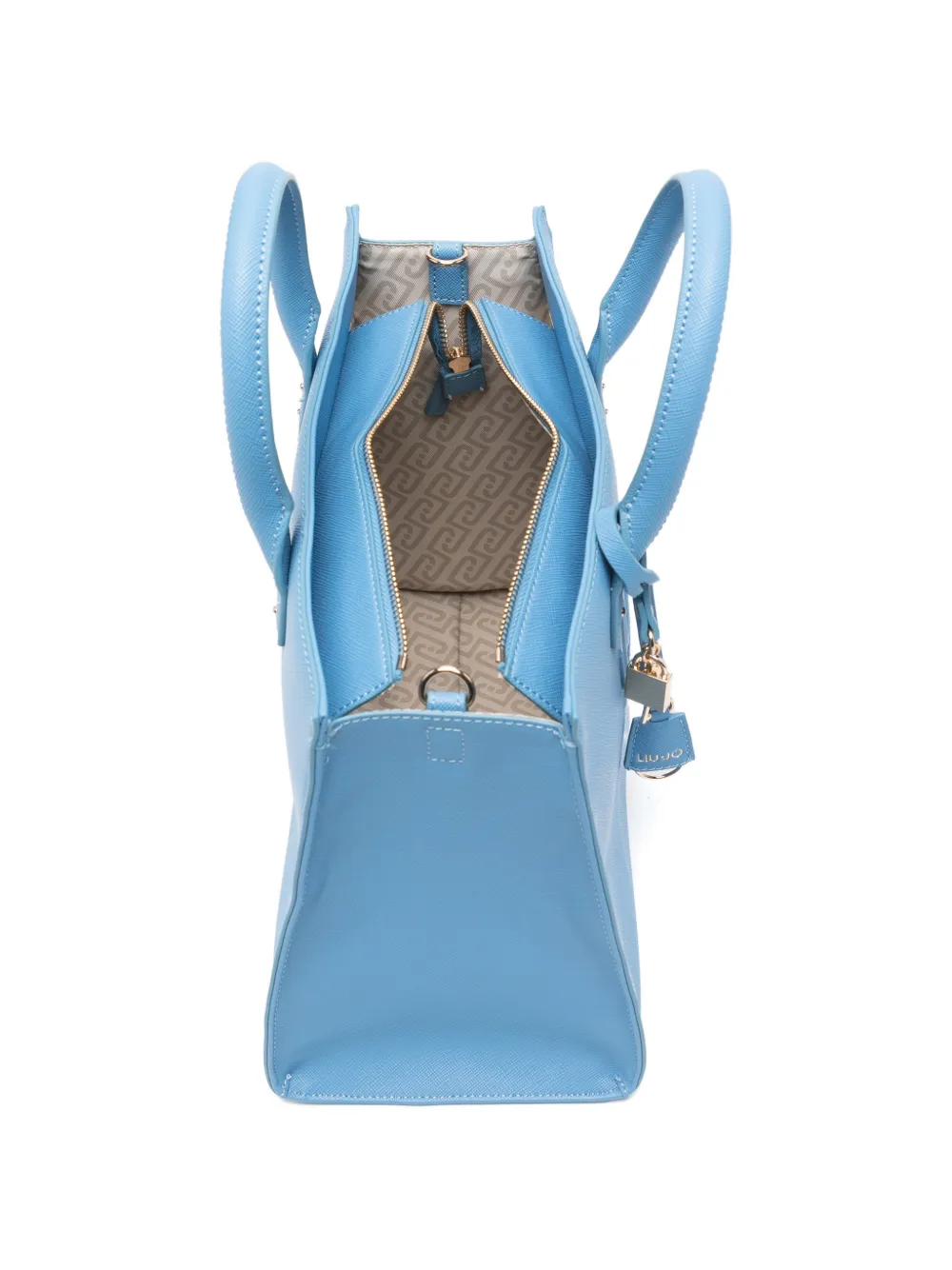 LIU JO Shopper met hangslot-reliëf Blauw