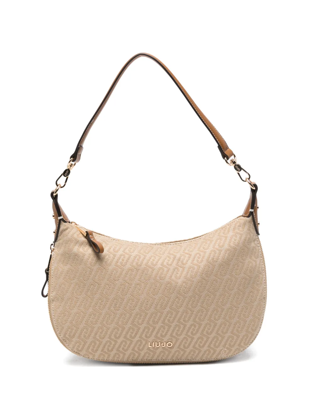 LIU JO logo-pattern shoulder bag - Toni neutri