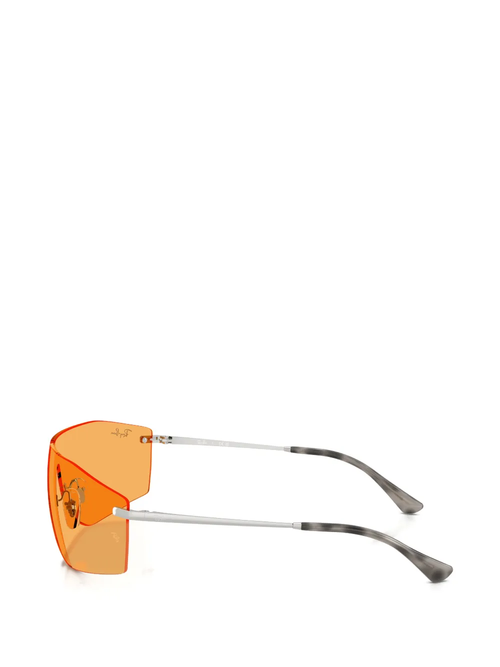 Ray-Ban Zonnebril met geometrisch montuur Oranje