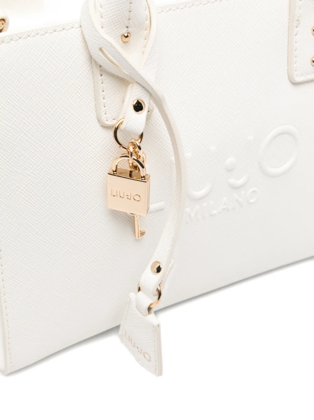  Liu Jo Padlock-charm Tote Bag - White 