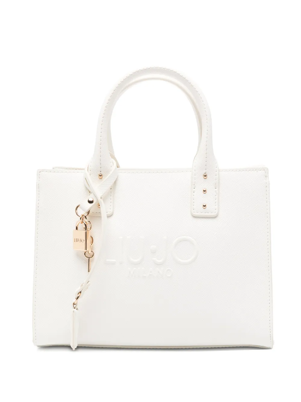 LIU JO padlock-charm tote bag - Bianco