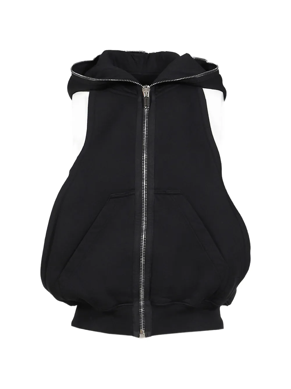 Rick Owens DRKSHDW Cyclops Gimp hooded gilet - Black