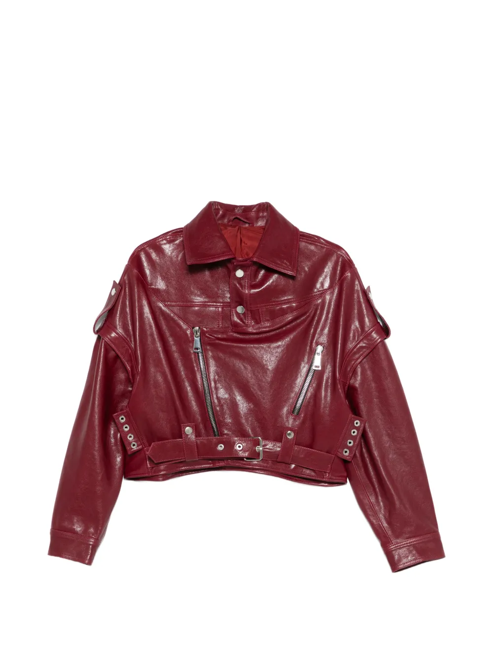 Manokhi oversized belted jacket - Rot