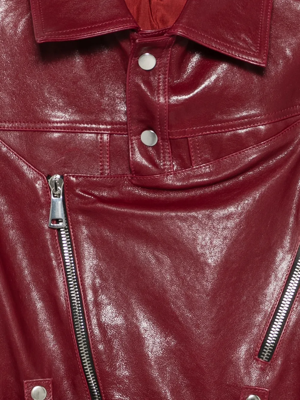  Manokhi Oversized Belted Jacket - Red 