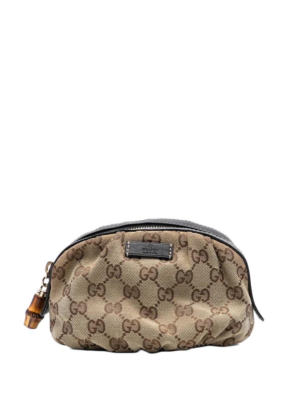 Gucci Pre-Owned 2000-2015 GG Canvas Bamboo Cosmetic pouch - Marrone
