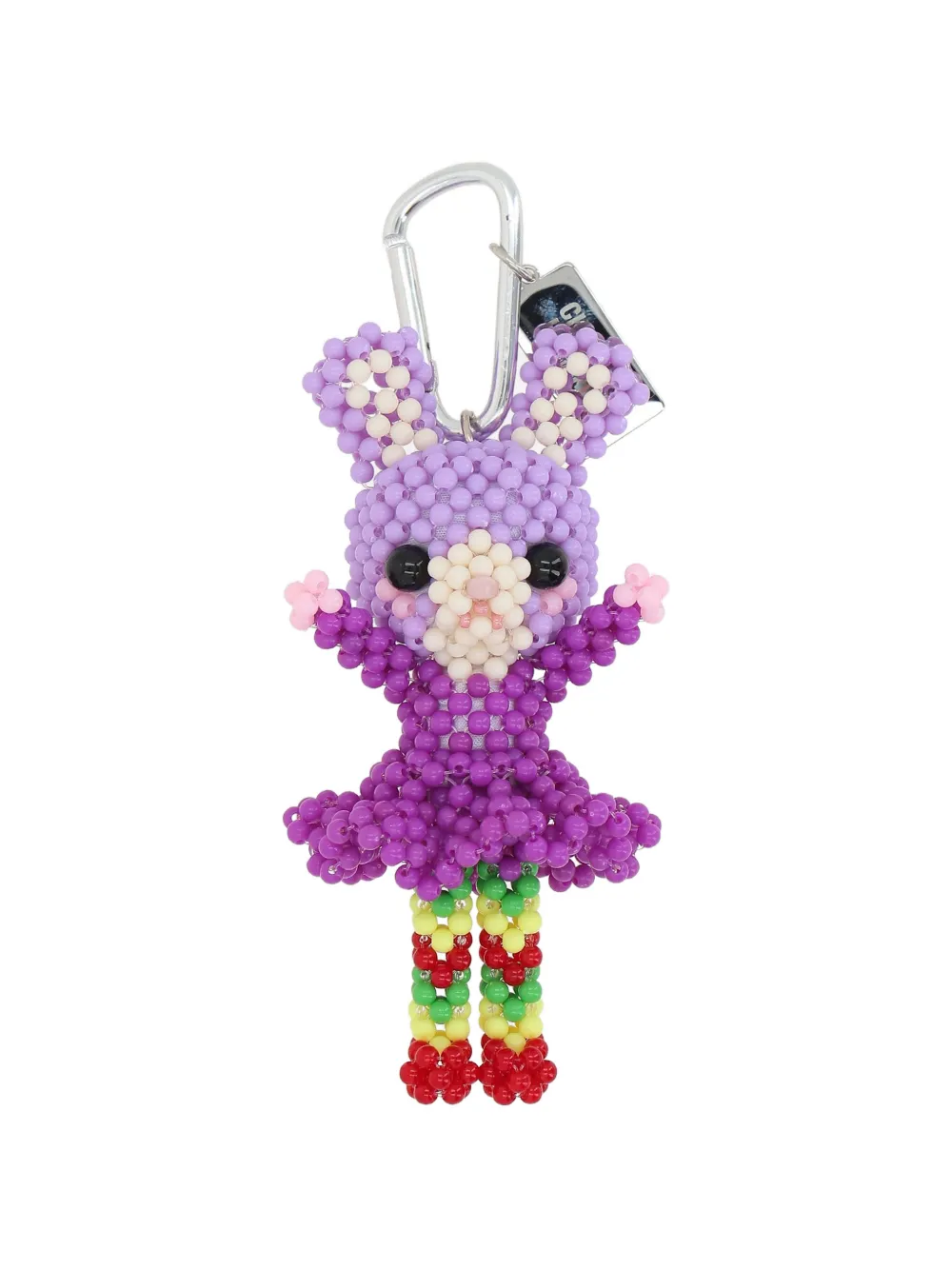 Chopova Lowena Sad Jerboa beaded keychain - Violett