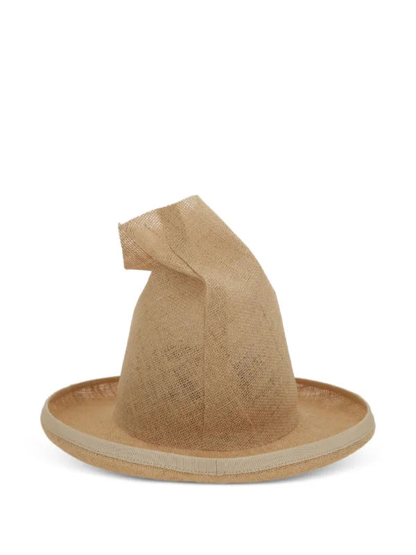 Comme des Garçons Shaped Open-top Hat in Neutrals