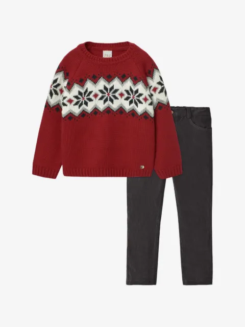 Paz Rodriguez sweater and trousers set