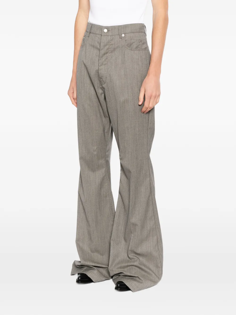 Rick Owens Bloan bootcut flared broek Grijs