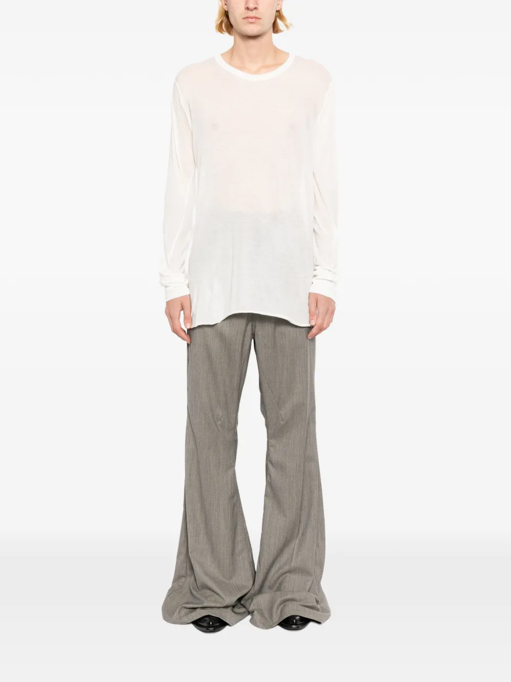 Rick Owens Bloan bootcut flared broek Grijs
