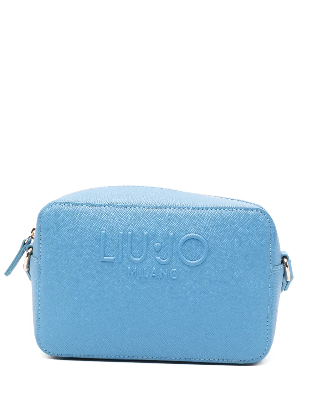 LIU JO embossed-logo shoulder bag - Blu