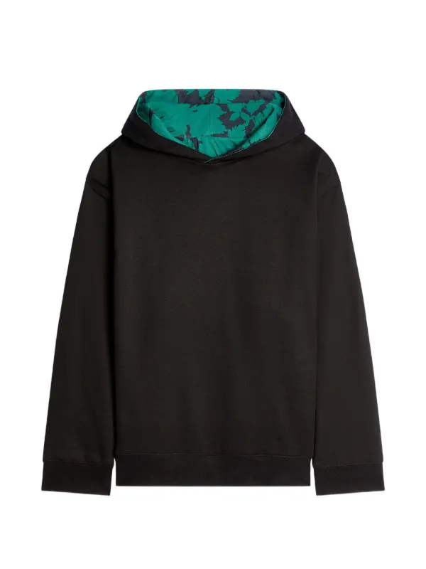 DRIES VAN NOTEN 花と蝶のパーカー Sサイズ DRIES VAN NOTEN floral-print Hoodie | Black | FARFETCH