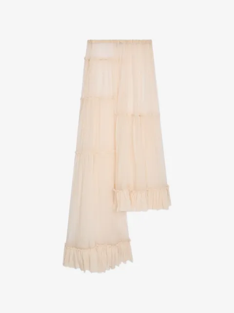 DRIES VAN NOTEN falda larga a capas con volantes