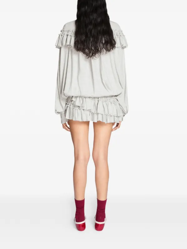 DRIES VAN NOTEN ラッフル ショートパンツ | グレー | FARFETCH JP