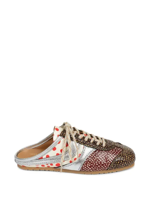 DRIES VAN NOTEN polka-dot lace-up slip-ons