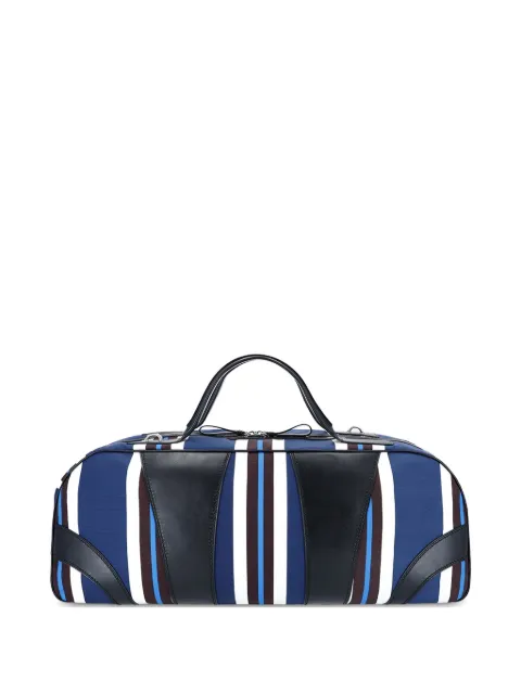 DRIES VAN NOTEN striped handle holdall