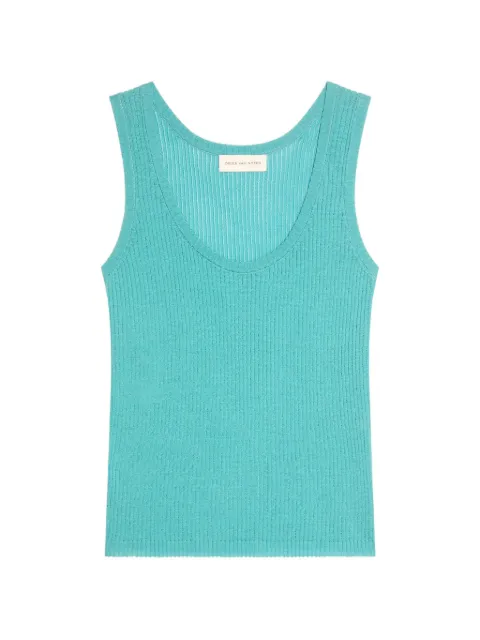 DRIES VAN NOTEN top de tejido con cuello en V