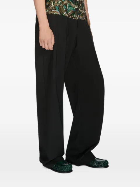 DRIES VAN NOTEN embroidered waist trousers