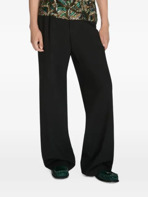 DRIES VAN NOTEN embroidered waist trousers