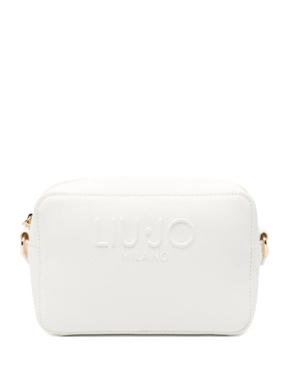 LIU JO embossed-logo shoulder bag - Bianco
