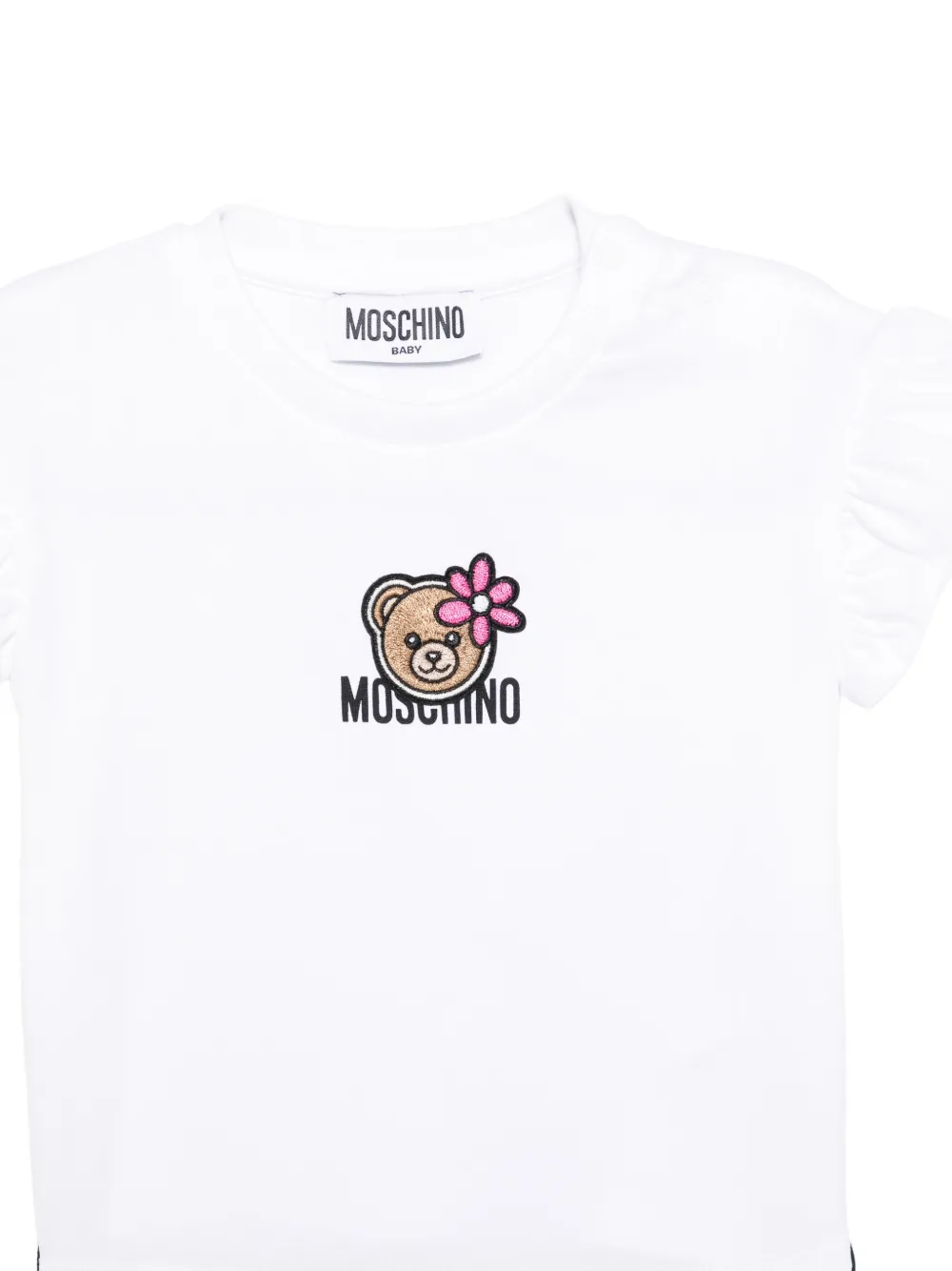Moschino Kids Trainingspak met ruches Zwart