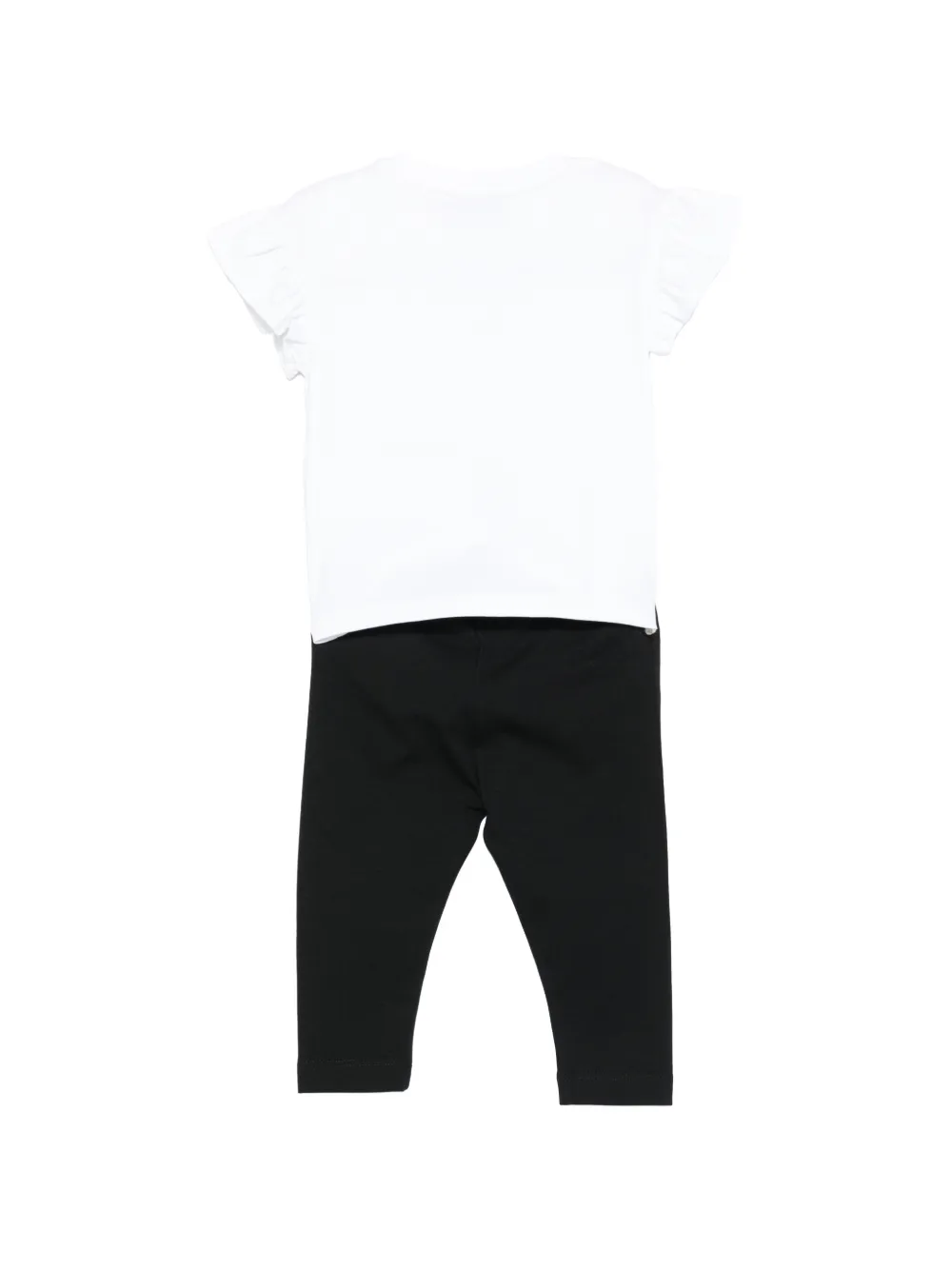 Moschino Kids Trainingspak met ruches Zwart