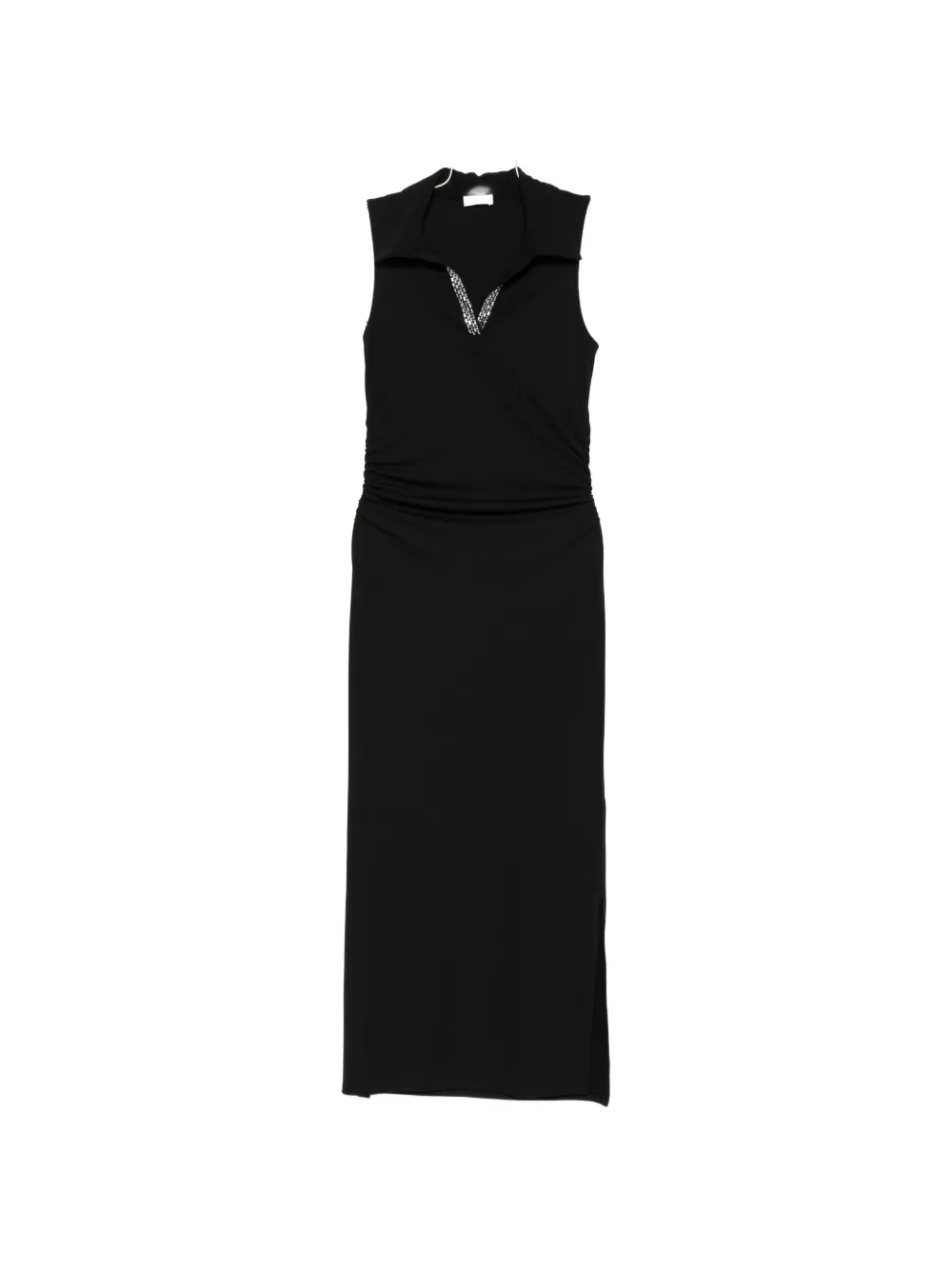 Liu •jo Crystal-mbellishment Midi Dress In Black