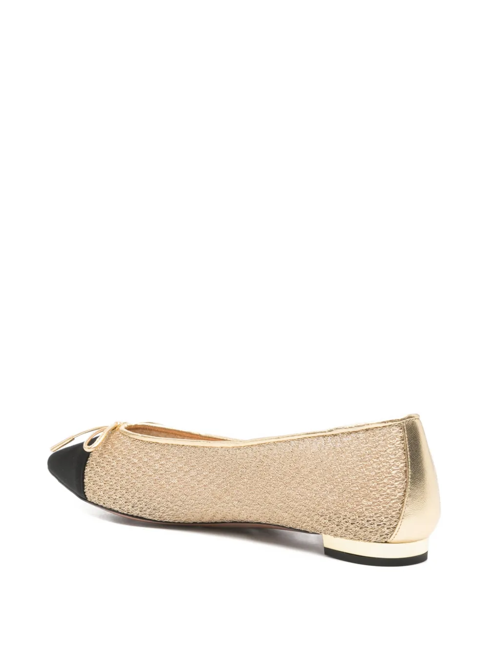 Aquazzura bow-detail ballet flats Goud
