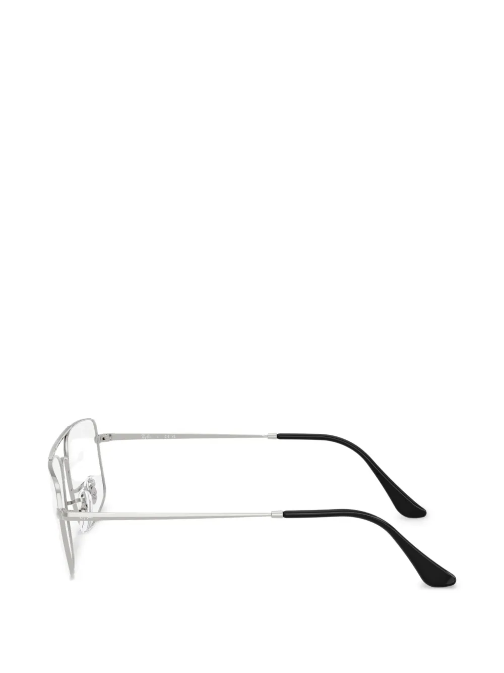 Ray-Ban Bril met rechthoekig montuur Zilver