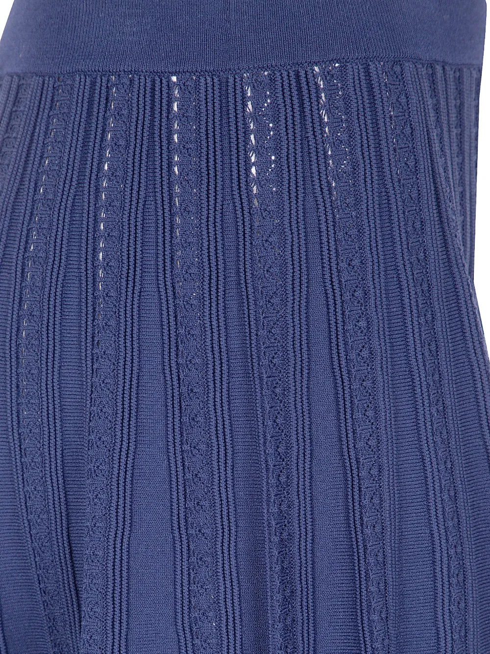  Blugirl Ribbed-knit Midi Skirt - Blue 