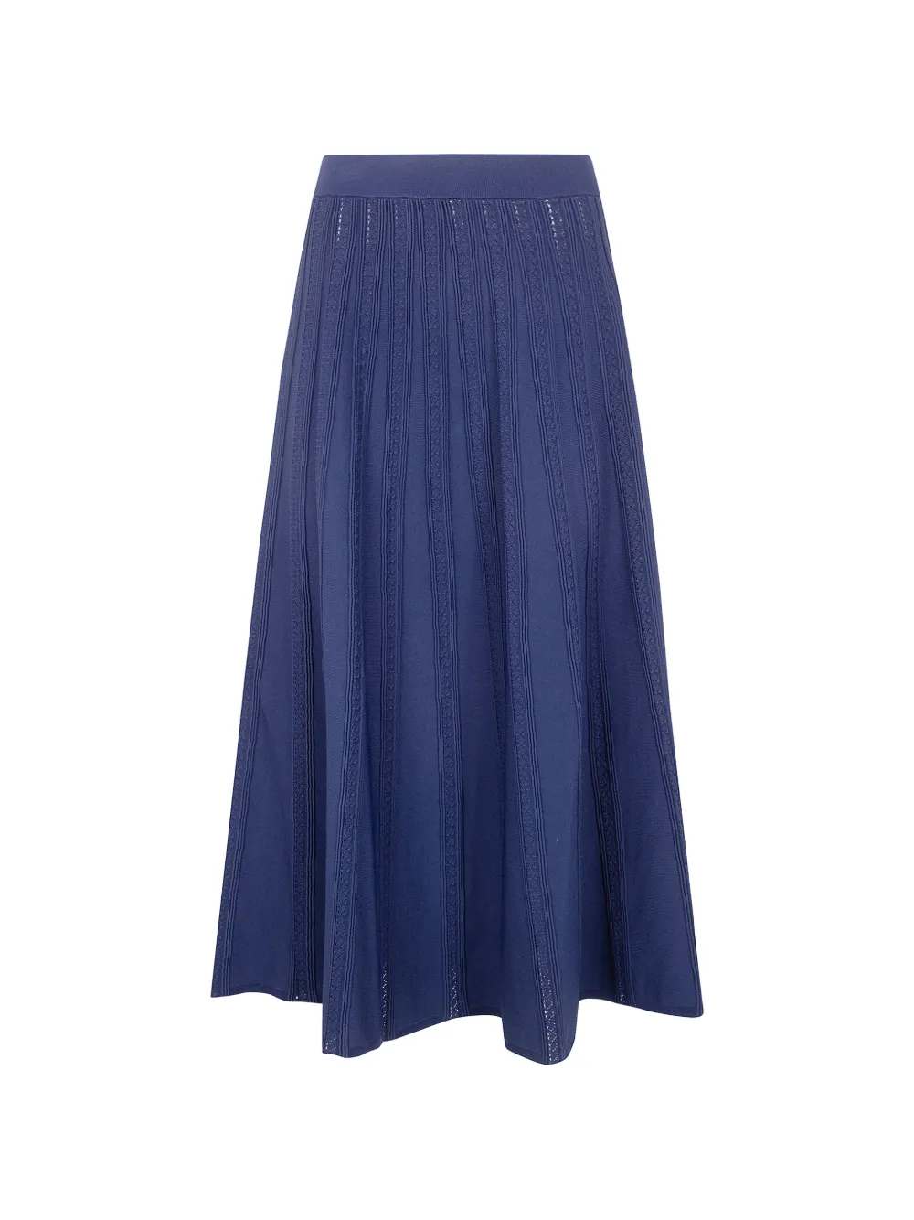 Blugirl ribbed-knit midi skirt - Blau