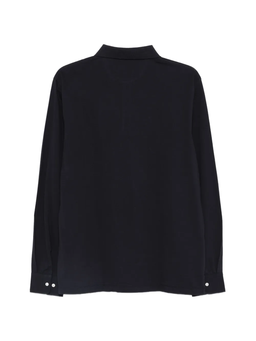  Hackett Long-sleeve Embroidered Polo Shirt - Blue 