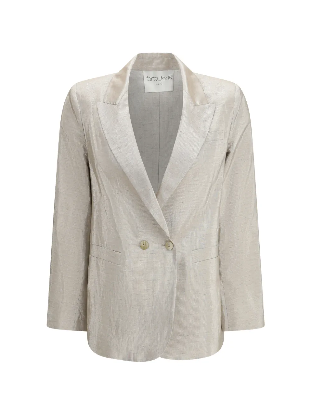 Forte Forte double-breasted cloth jacket - Toni neutri