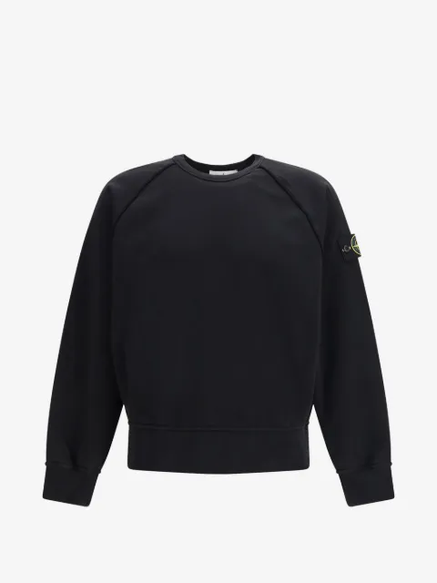 Stone Island patch crew-neck sweatshirt