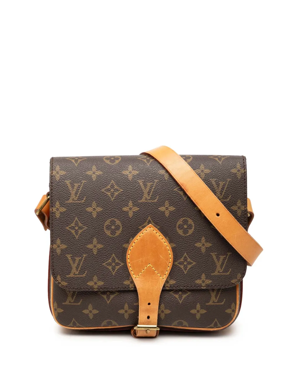 Louis Vuitton Pre-Owned 1985 Monogram Cartouchiere MM crossbody bag - Marrone