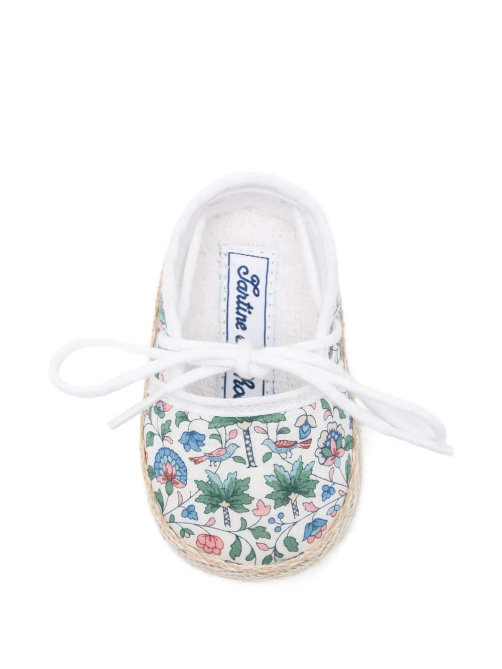 Tartine Et Chocolat floral-print ballet flats Wit