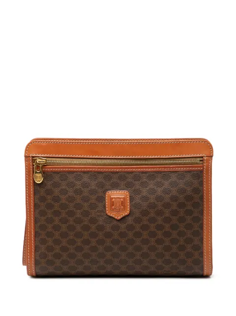 Celine Pre-Owned 1994 Macadam Coated Canvas clutch bag